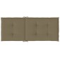vidaXL Μαξιλάρια Καρέκλας Κήπου Πλάτη 6τεμ Taupe 120x50x4 εκ. Ύφασμα