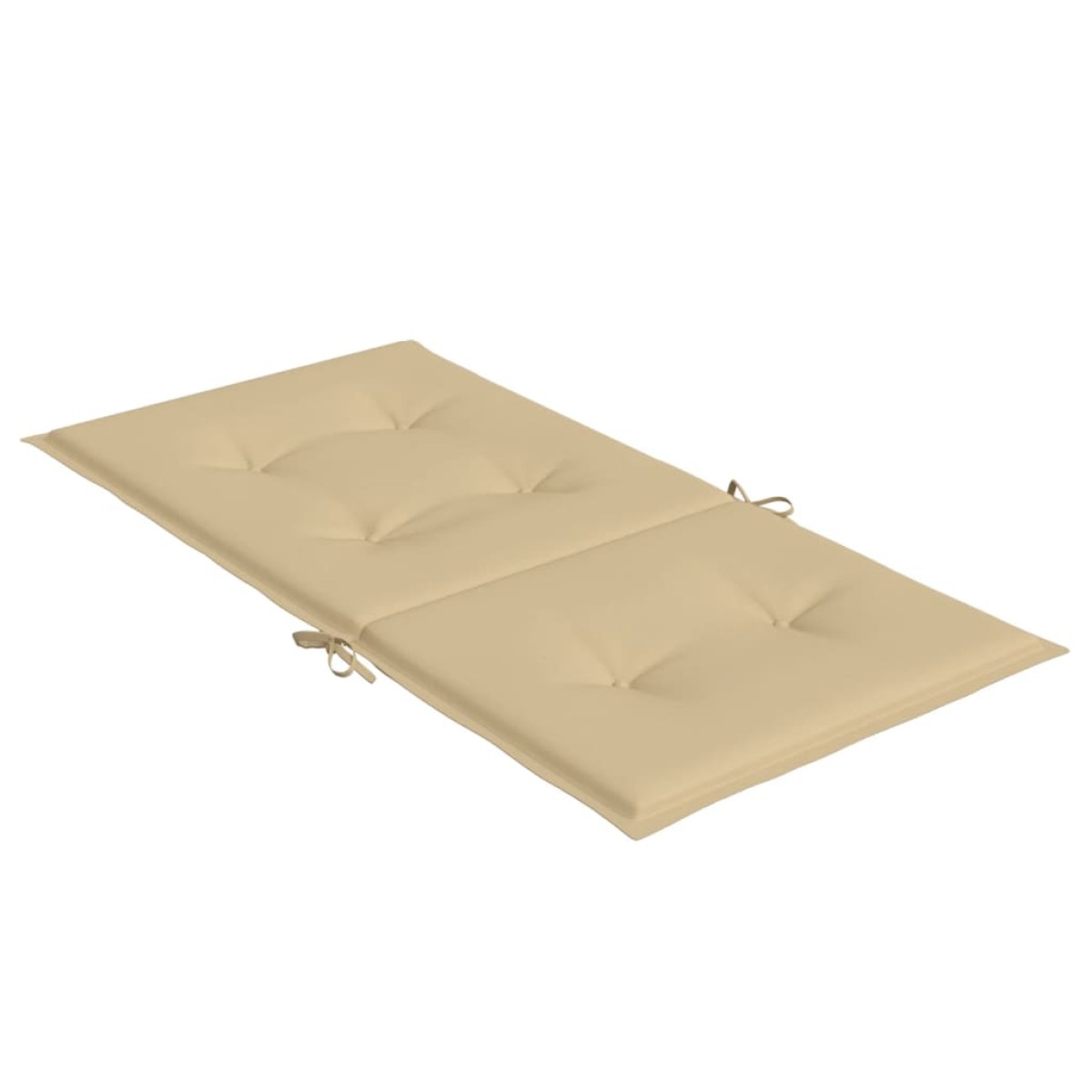 vidaXL Μαξιλάρια Καρέκλας με Πλάτη 2 τεμ. Μπεζ 100x50x4 εκ. Ύφασμα