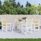 vidaXL Μαξιλάρια Καρέκλας με Πλάτη 4 τεμ. Μπεζ 100x50x4 εκ. Ύφασμα
