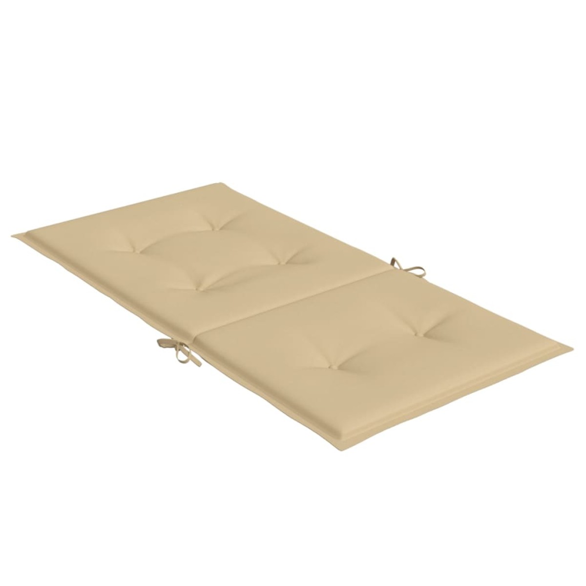 vidaXL Μαξιλάρια Καρέκλας με Πλάτη 4 τεμ. Μπεζ 100x50x4 εκ. Ύφασμα