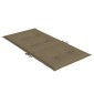 vidaXL Μαξιλάρια Καρέκλας με Πλάτη 2 τεμ. Taupe 100x50x4 εκ. Ύφασμα
