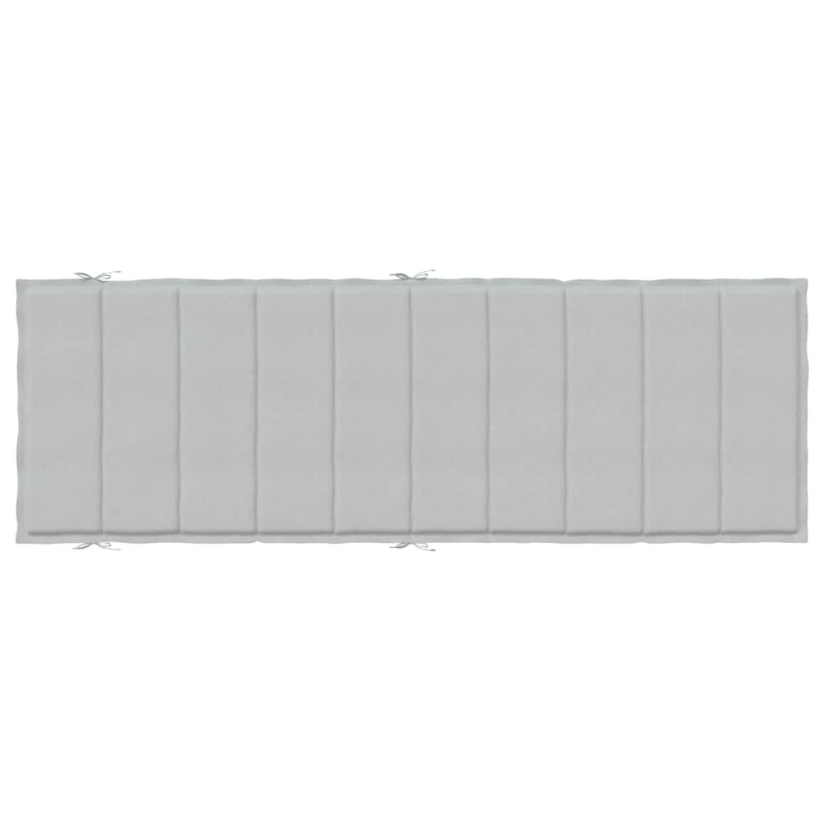 vidaXL Μαξιλάρι Ξαπλώστρας Ανοιχτό Γκρι 186x58x4 εκ. Ύφασμα