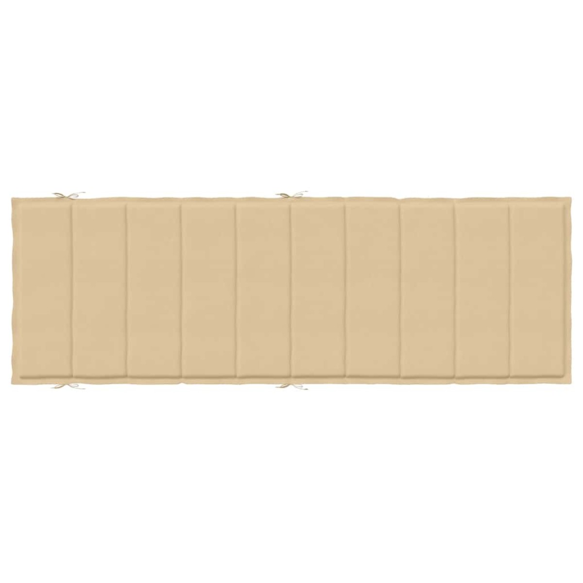 vidaXL Μαξιλάρι Ξαπλώστρας Μπεζ 186x58x4 εκ. Ύφασμα