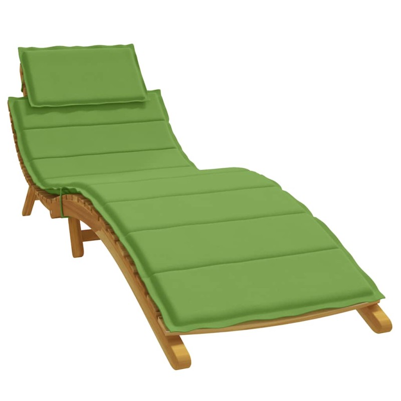 vidaXL Μαξιλάρι Ξαπλώστρας Πράσινο 186x58x4 εκ. Ύφασμα