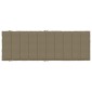 vidaXL Μαξιλάρι Ξαπλώστρας Taupe 186x58x4 εκ. Ύφασμα