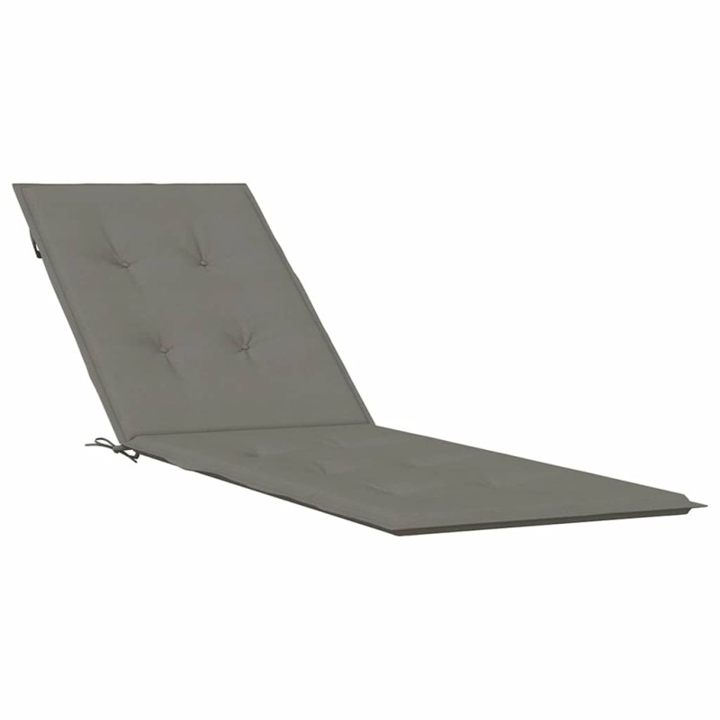 vidaXL Μαξιλάρι Σεζλόνγκ Σκούρο Γκρι (75+105) x 50 x 4 εκ. Υφασμάτινη