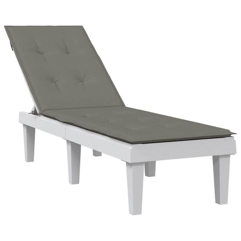 vidaXL Μαξιλάρι Σεζλόνγκ Σκούρο Γκρι (75+105) x 50 x 4 εκ. Υφασμάτινη