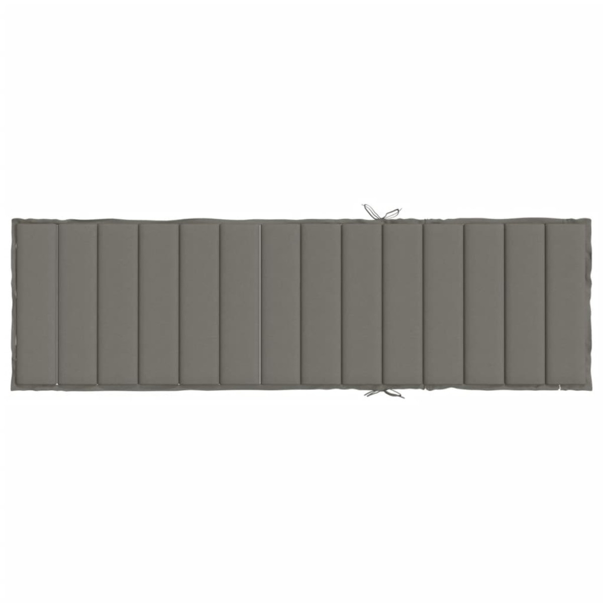 vidaXL Μαξιλάρι Ξαπλώστρας Σκούρο Γκρι 200x50x4 εκ. Ύφασμα
