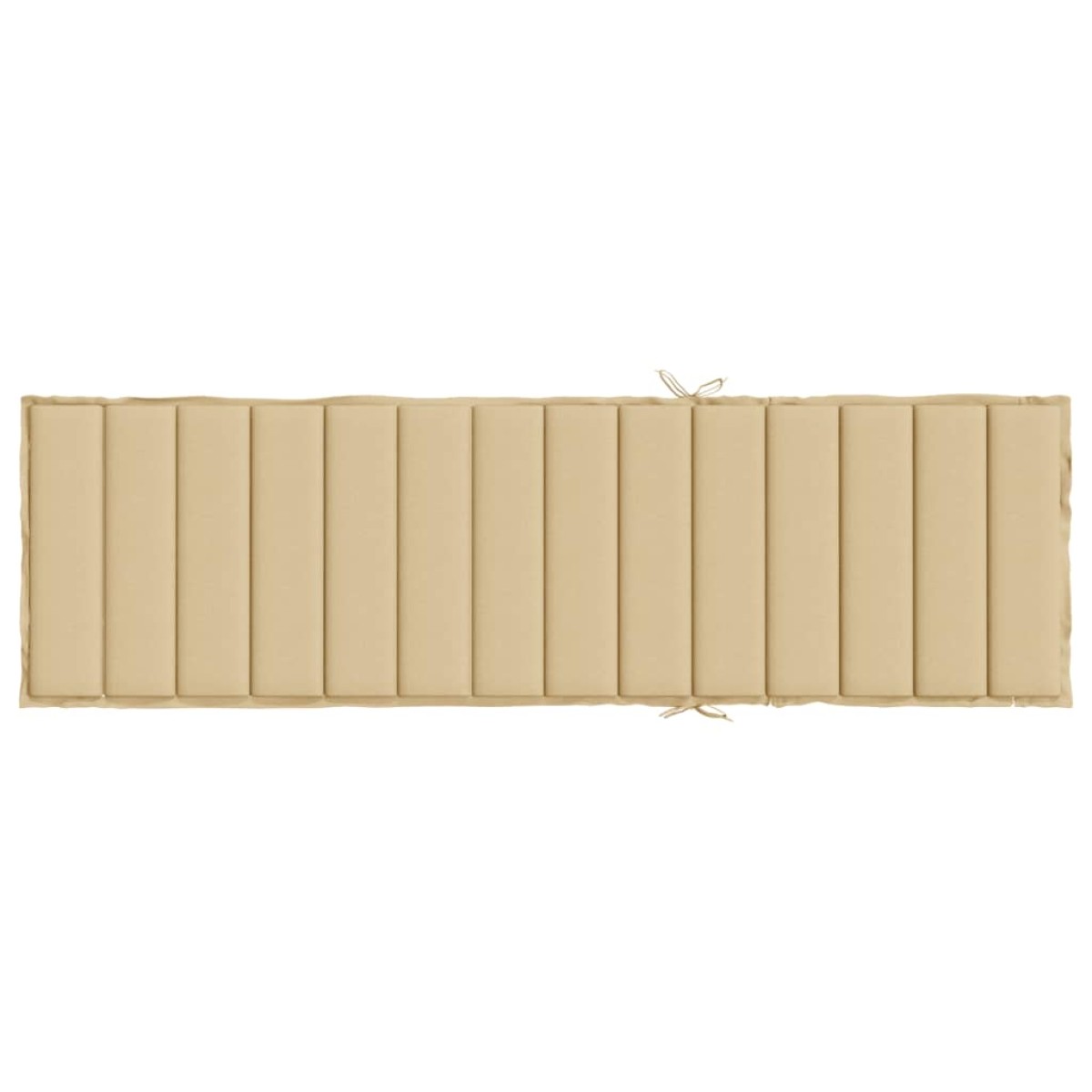 vidaXL Μαξιλάρι Ξαπλώστρας Μπεζ 200x50x4 εκ. Ύφασμα