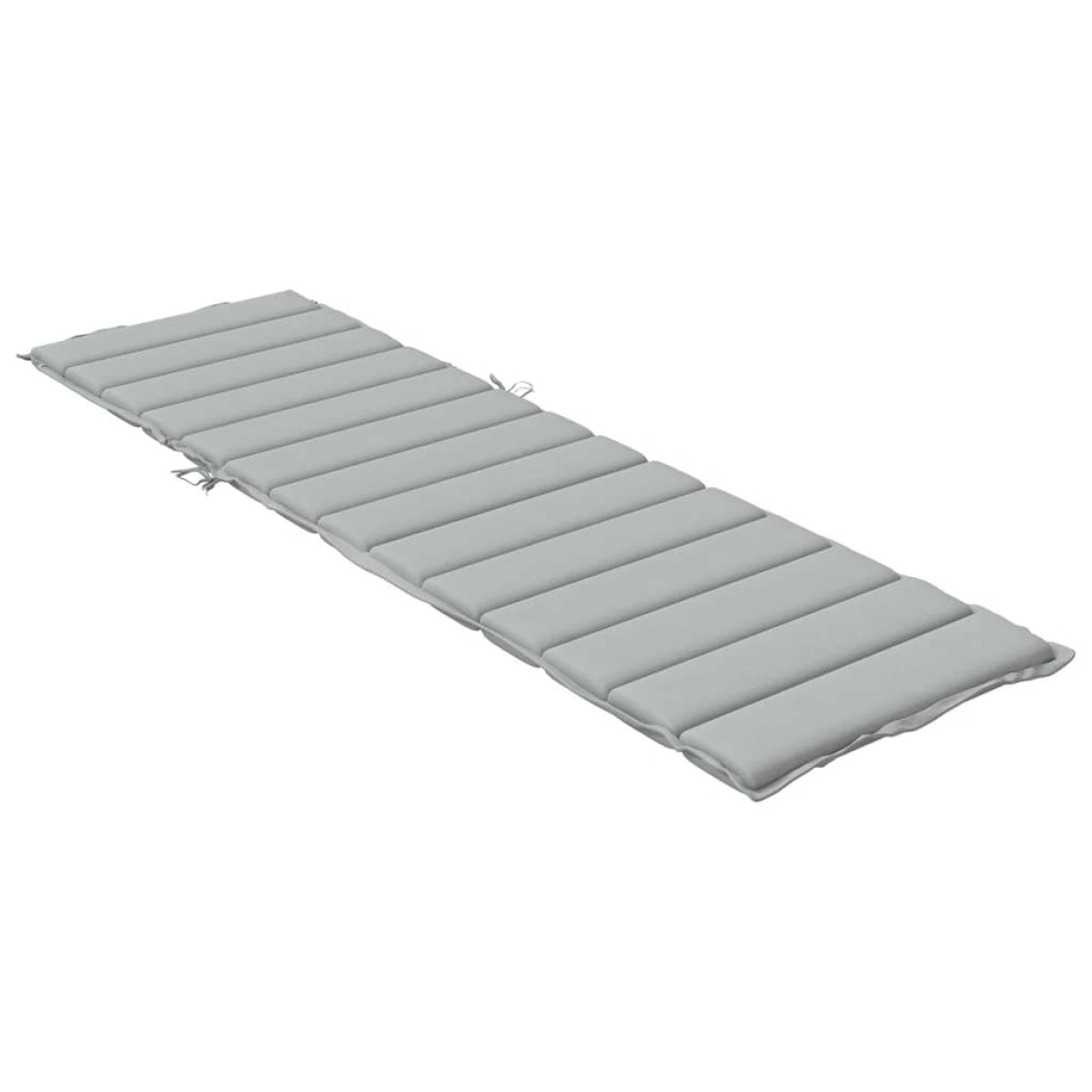 vidaXL Μαξιλάρι Ξαπλώστρας Ανοιχτό Γκρι 200x60x4 εκ. Ύφασμα