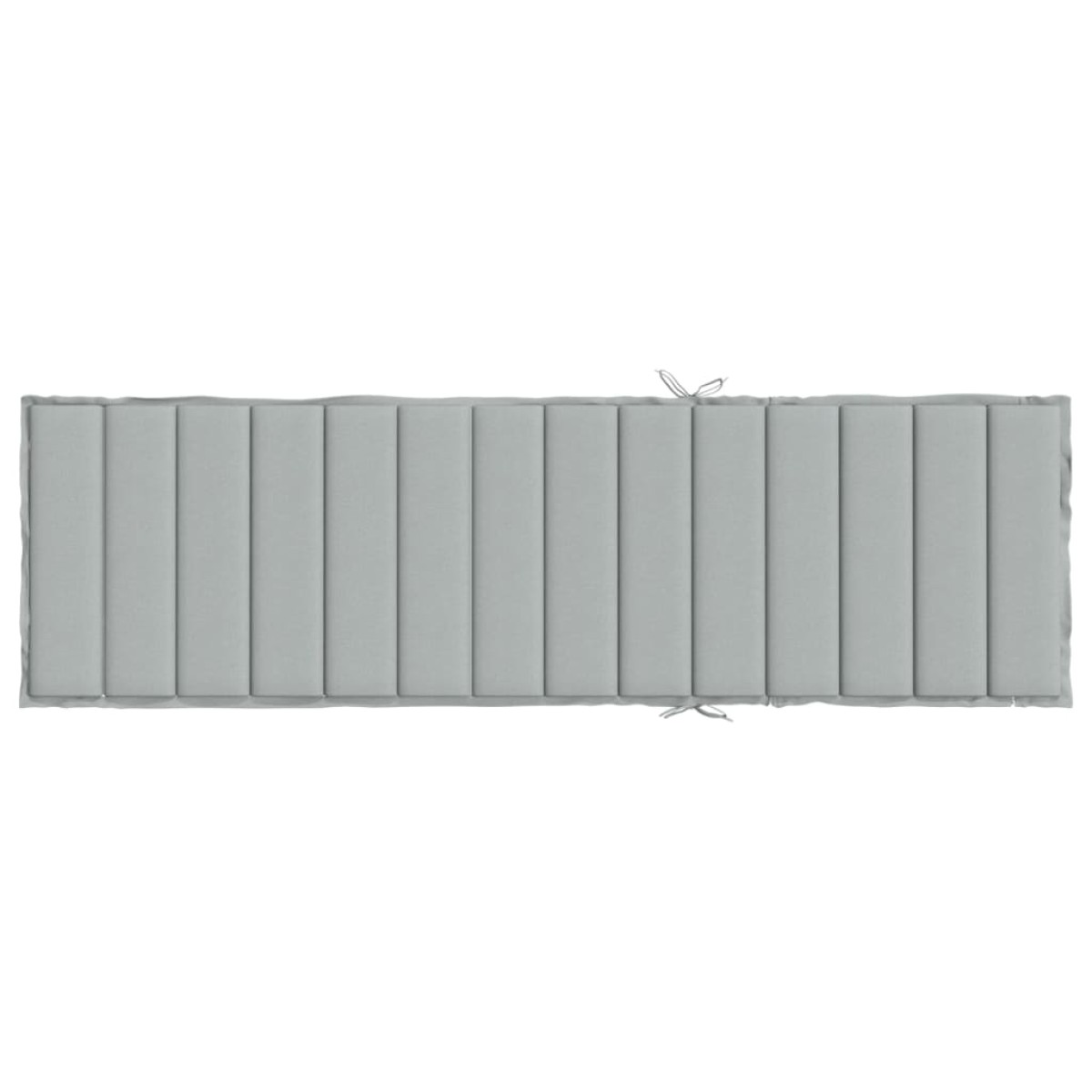 vidaXL Μαξιλάρι Ξαπλώστρας Ανοιχτό Γκρι 200x60x4 εκ. Ύφασμα