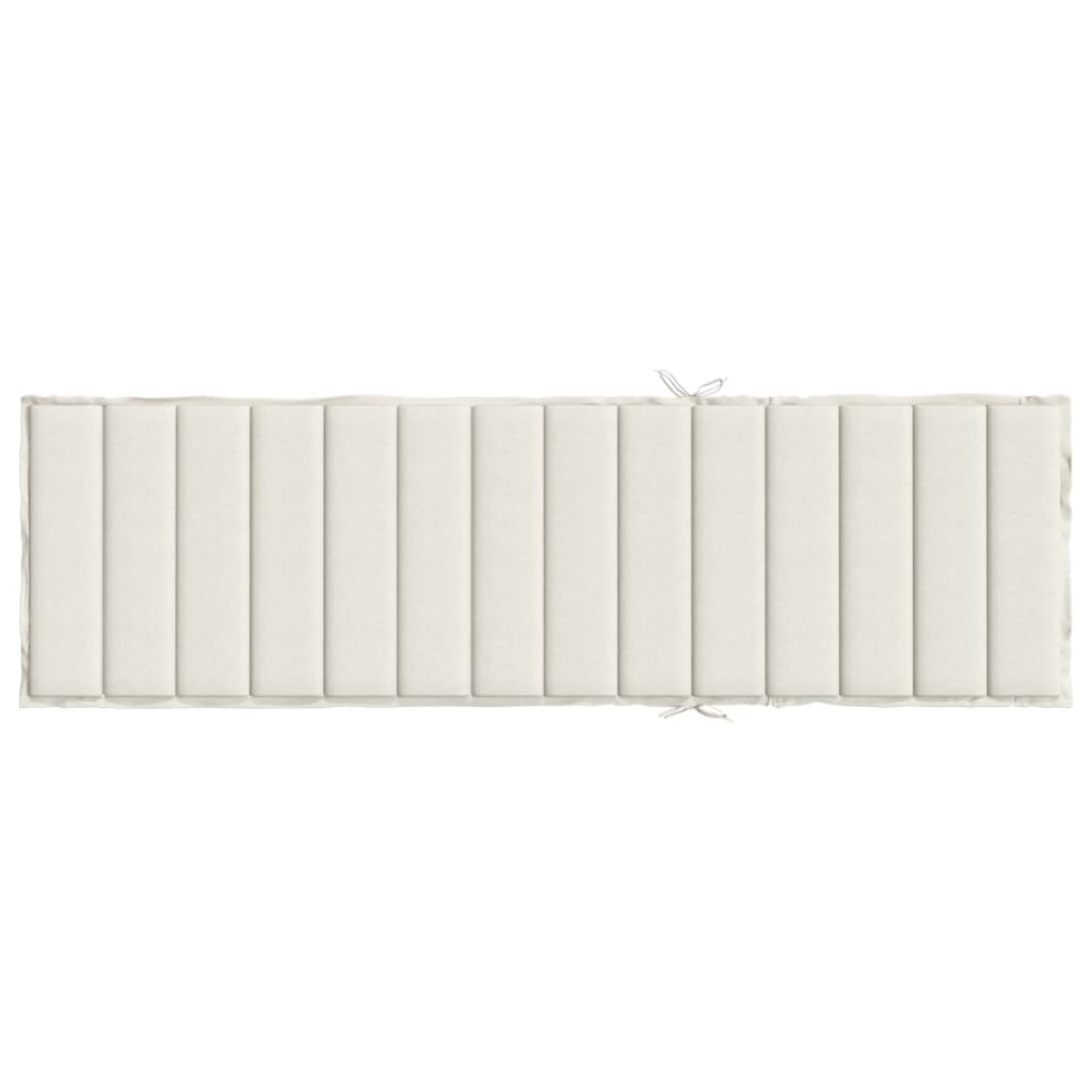 vidaXL Μαξιλάρι Ξαπλώστρας Κρεμ Μελανζέ 200x60x4 εκ. Ύφασμα