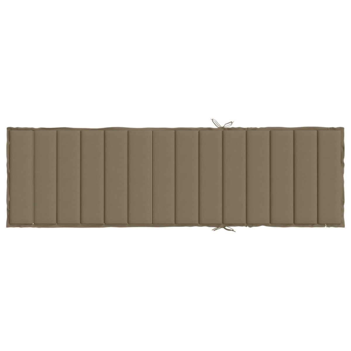vidaXL Μαξιλάρι Ξαπλώστρας Taupe Μελανζέ 200x60x4 εκ. Ύφασμα