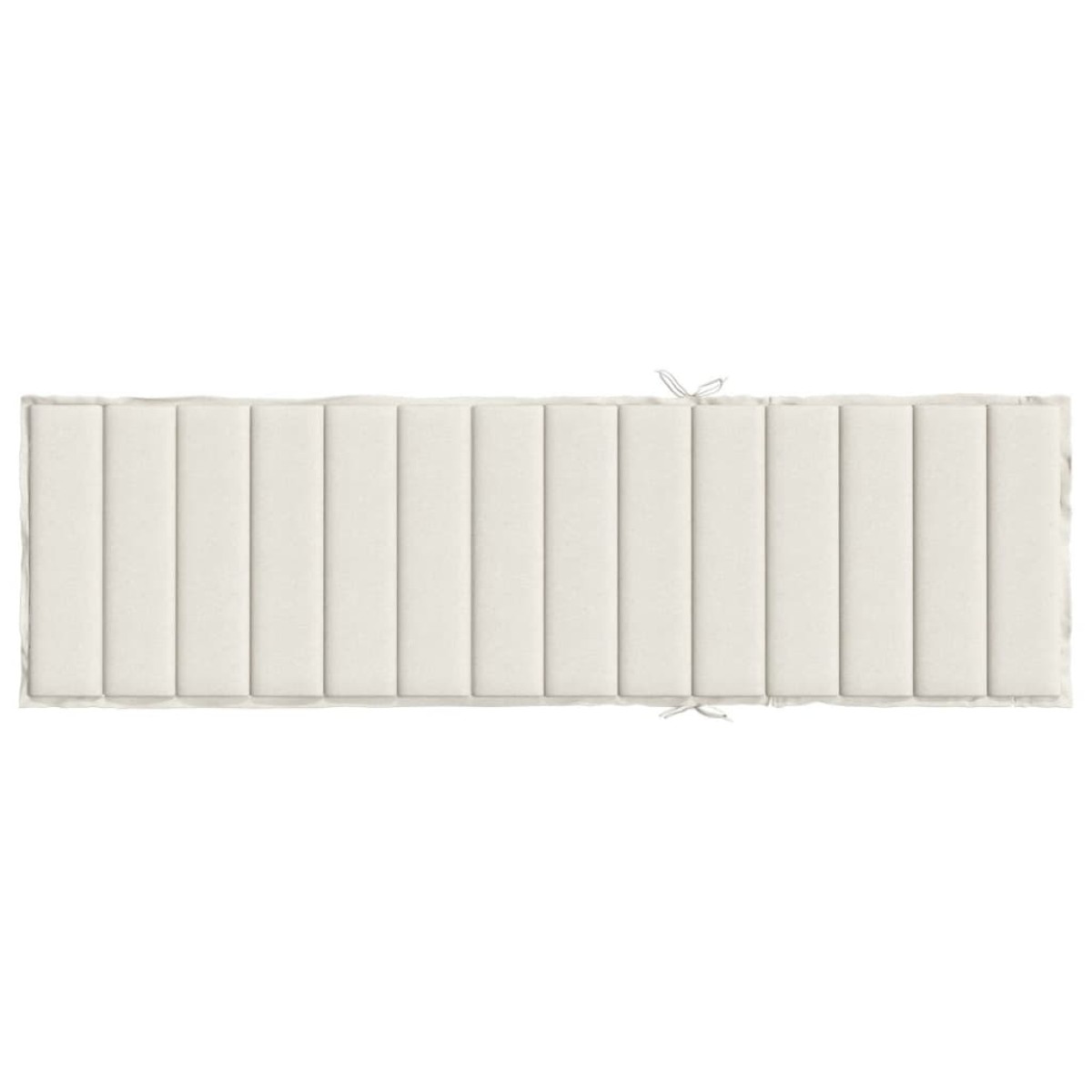 vidaXL Μαξιλάρι Ξαπλώστρας Κρεμ Μελανζέ 200x70x4 εκ. Ύφασμα
