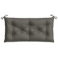 vidaXL Μαξιλάρια Πάγκου Κήπου Σκούρο Γκρι Μελανζέ 100x50x7 εκ. Ύφασμα