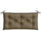 vidaXL Μαξιλάρι Πάγκου Κήπου Taupe Μελανζέ 100x50x7 εκ. Ύφασμα