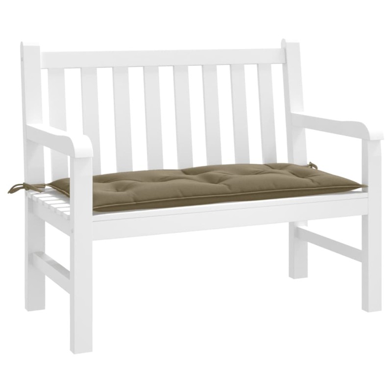 vidaXL Μαξιλάρι Πάγκου Κήπου Taupe Μελανζέ 100x50x7 εκ. Ύφασμα