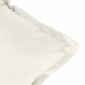 vidaXL Μαξιλάρι Πάγκου Κήπου Κρεμ Μελανζέ 120x50x7 εκ. Ύφασμα