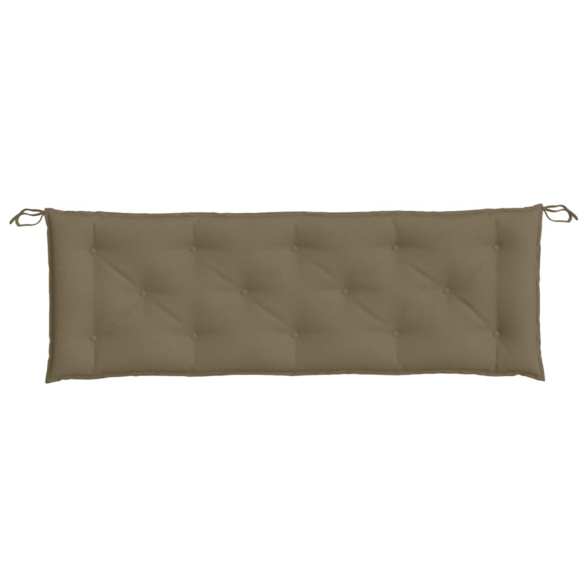 vidaXL Μαξιλάρια Πάγκου Κήπου 2 Τεμ. Taupe Μελανζέ 150x50x7 εκ. Ύφ.