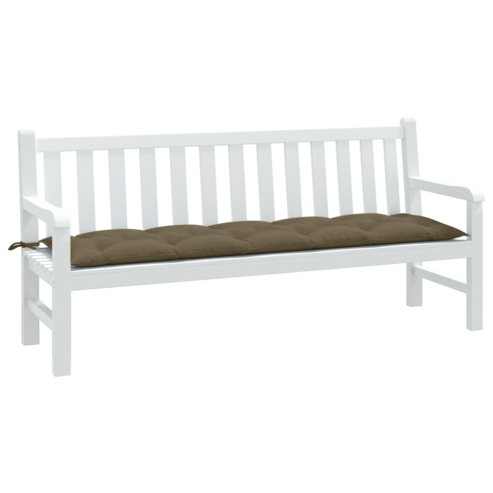 vidaXL Μαξιλάρι Πάγκου Κήπου Taupe Μελανζέ 180x50x7 εκ. Ύφασμα
