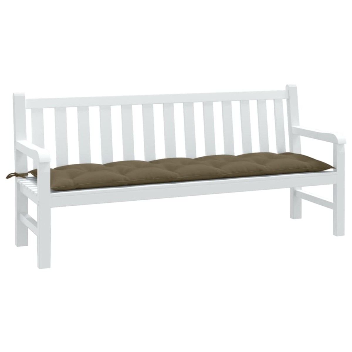 vidaXL Μαξιλάρι Πάγκου Κήπου Taupe Μελανζέ 180x50x7 εκ. Ύφασμα