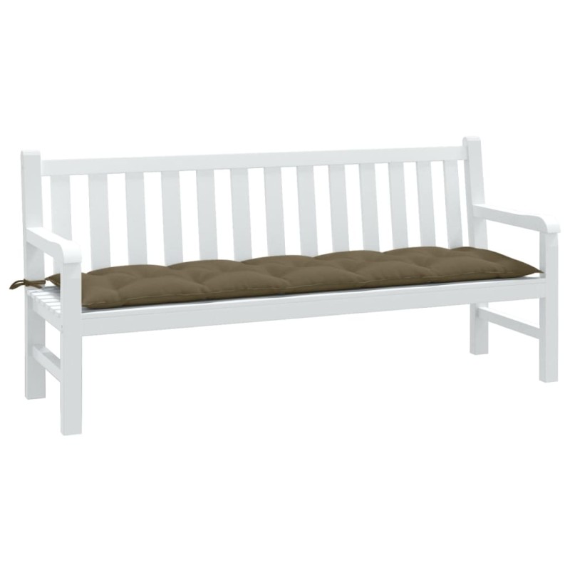 vidaXL Μαξιλάρι Πάγκου Κήπου Taupe Μελανζέ 180x50x7 εκ. Ύφασμα