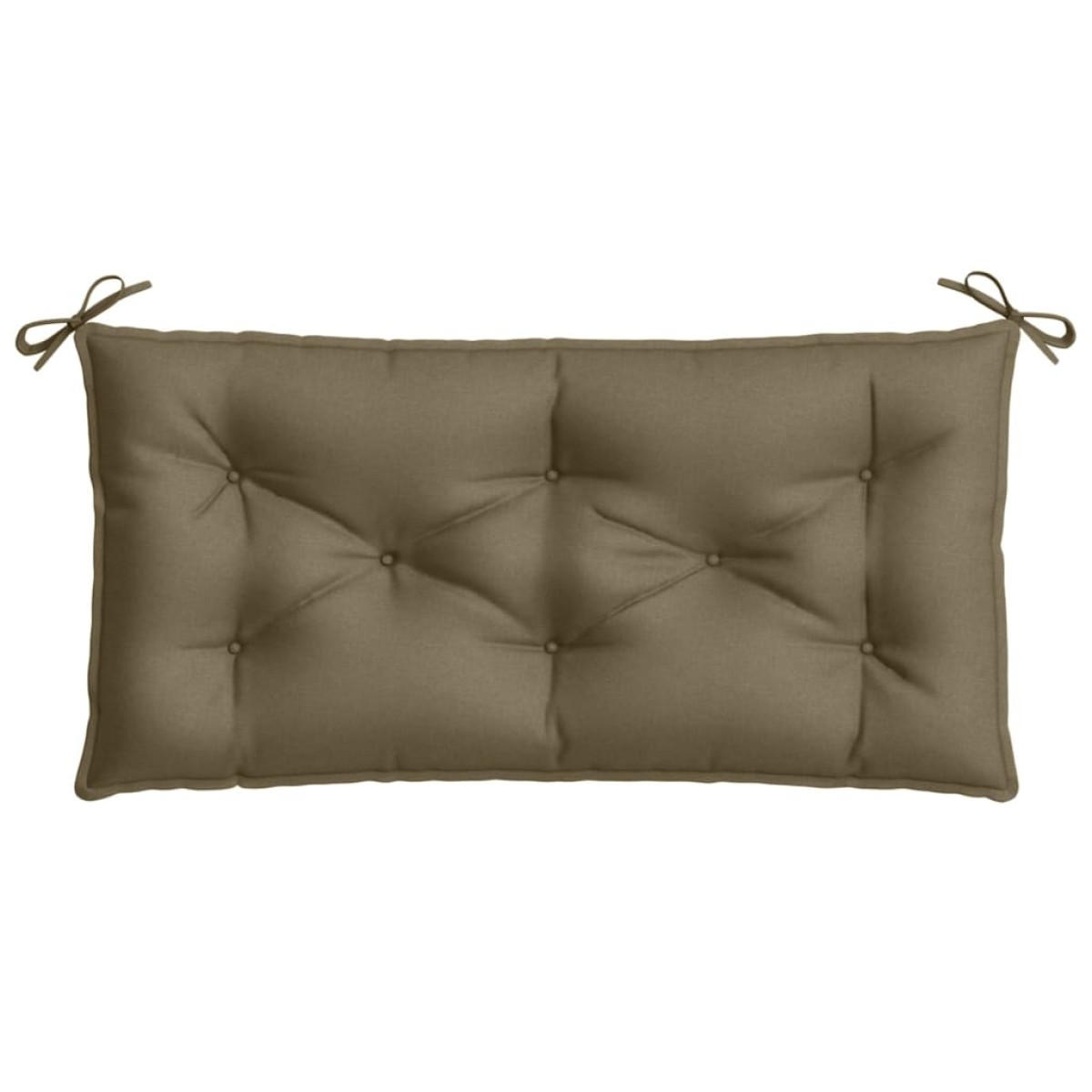 vidaXL Μαξιλάρια Πάγκου Κήπου 2 τεμ. Taupe Μελανζέ 100x50x7 εκ. Ύφ.