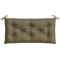 vidaXL Μαξιλάρια Πάγκου Κήπου 2 τεμ. Taupe Μελανζέ 100x50x7 εκ. Ύφ.