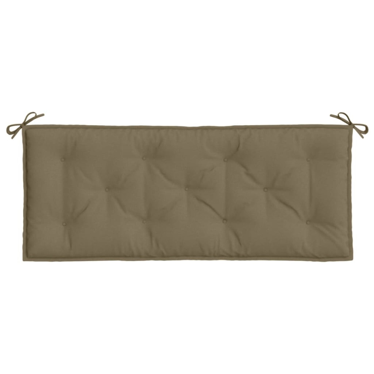 vidaXL Μαξιλάρια Πάγκου Κήπου 2 τεμ. Taupe Μελανζέ 120x50x7 εκ. Ύφ.