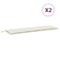 vidaXL Μαξιλάρι Πάγκου Κήπου Κρεμ Μελανζέ 180x50x7 εκ. Ύφασμα