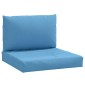 vidaXL Μαξιλάρια από Παλέτες 2 τεμ. από Ύφασμα Melange Blue