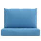 vidaXL Μαξιλάρια από Παλέτες 2 τεμ. από Ύφασμα Melange Blue