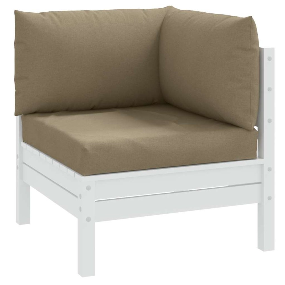vidaXL Μαξιλάρια από Παλέτες 3 τεμ., Ύφασμα Melange Taupe