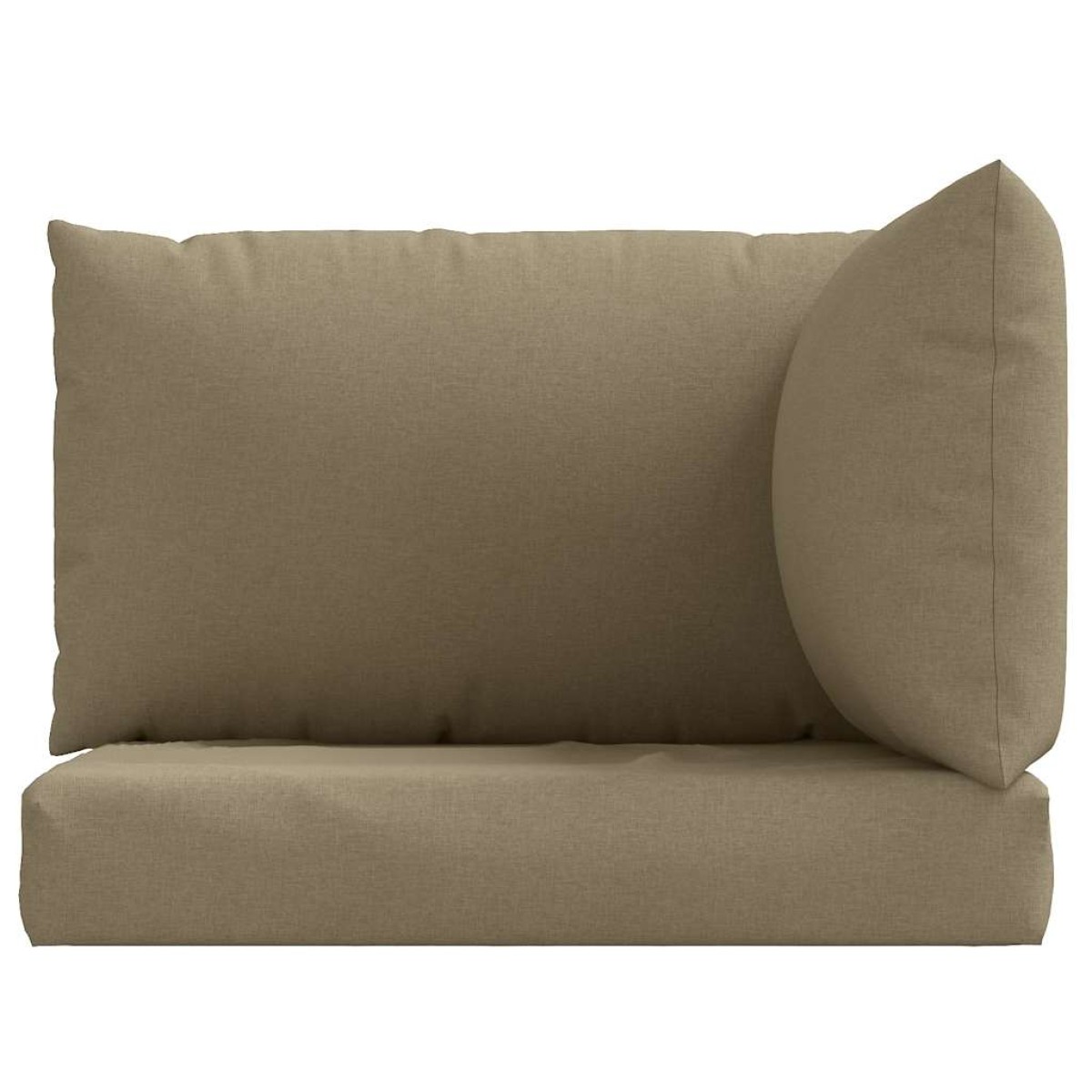 vidaXL Μαξιλάρια από Παλέτες 3 τεμ., Ύφασμα Melange Taupe