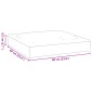 vidaXL Μαξιλάρι Παλέτας Μπεζ 60x60x9,5 εκ. Ύφασμα