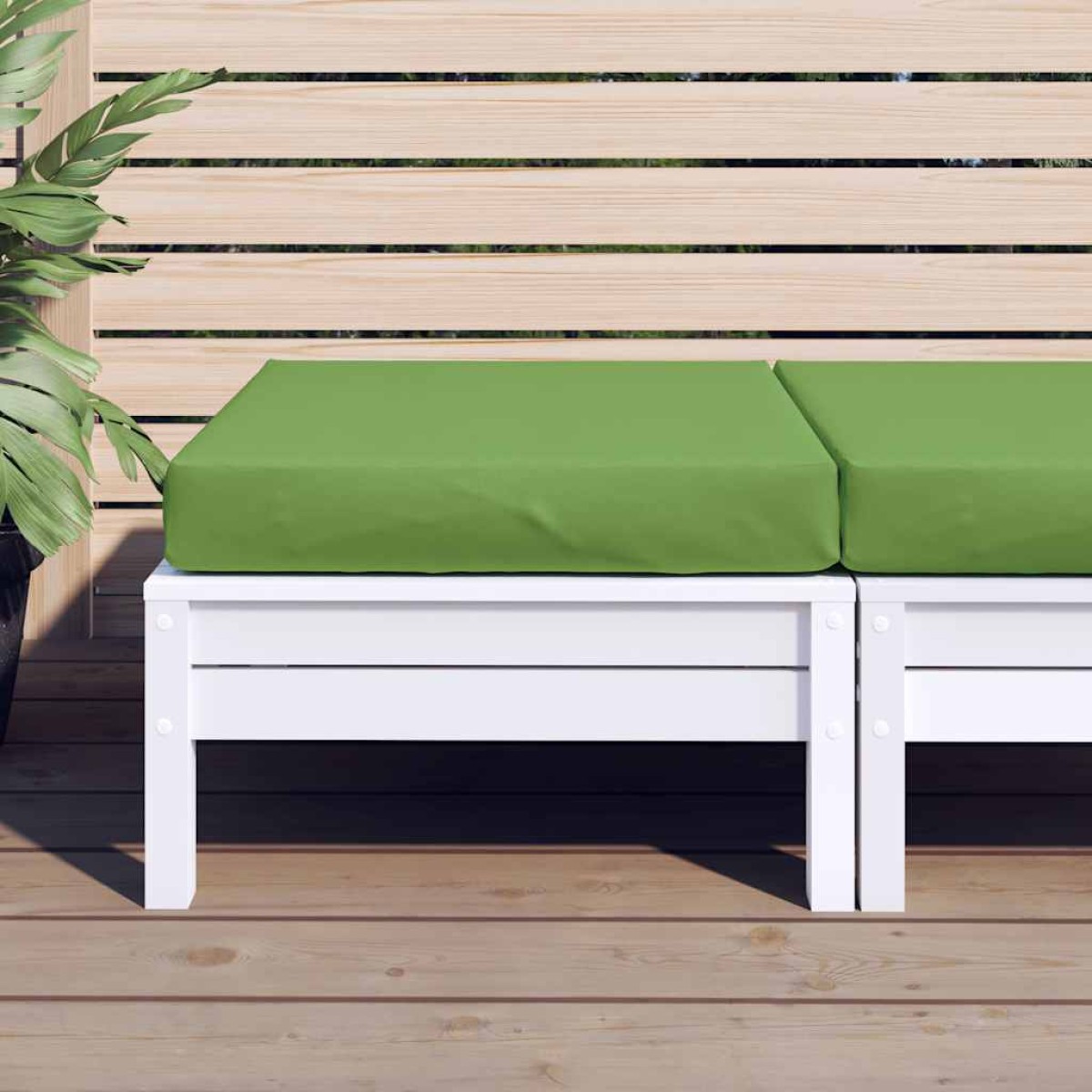 vidaXL Μαξιλάρι Παλέτας Πράσινο 60x60x9,5 εκ. Ύφασμα