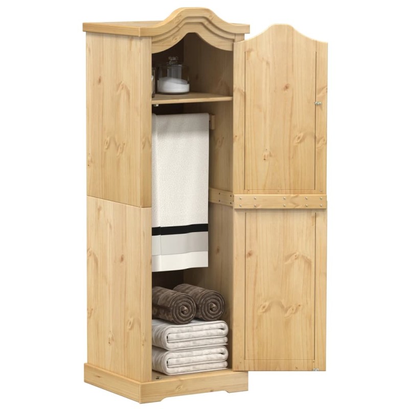 vidaXL Ντουλάπα Corona 55x52x170 εκ. από Μασίφ Ξύλο Πεύκου