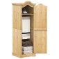 vidaXL Ντουλάπα Corona 55x52x170 εκ. από Μασίφ Ξύλο Πεύκου
