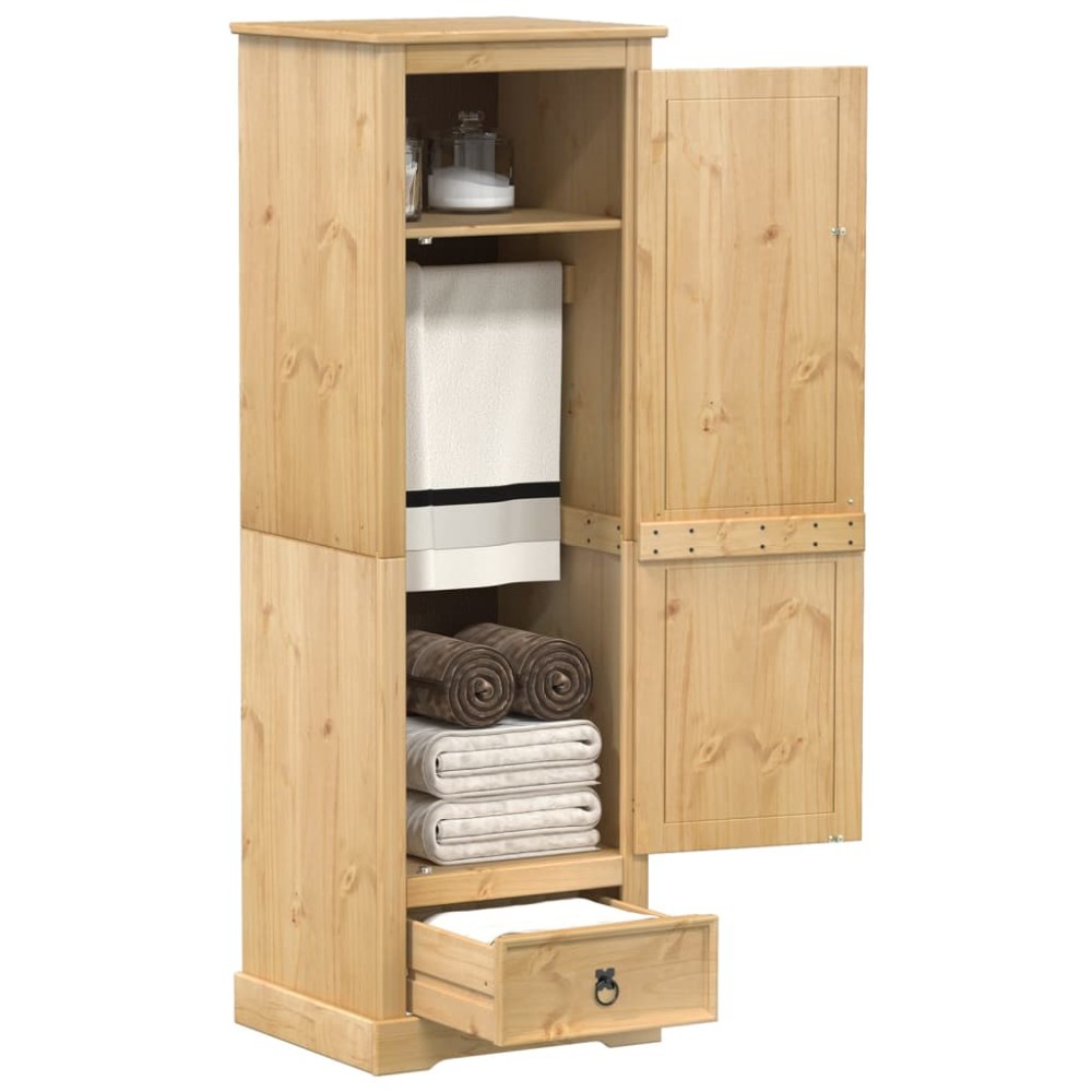 vidaXL Ντουλάπα Corona 55x50x170 εκ. από Μασίφ Ξύλο Πεύκου