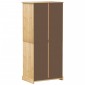 vidaXL Ντουλάπα Corona 76x50x170 εκ. από Μασίφ Ξύλο Πεύκου
