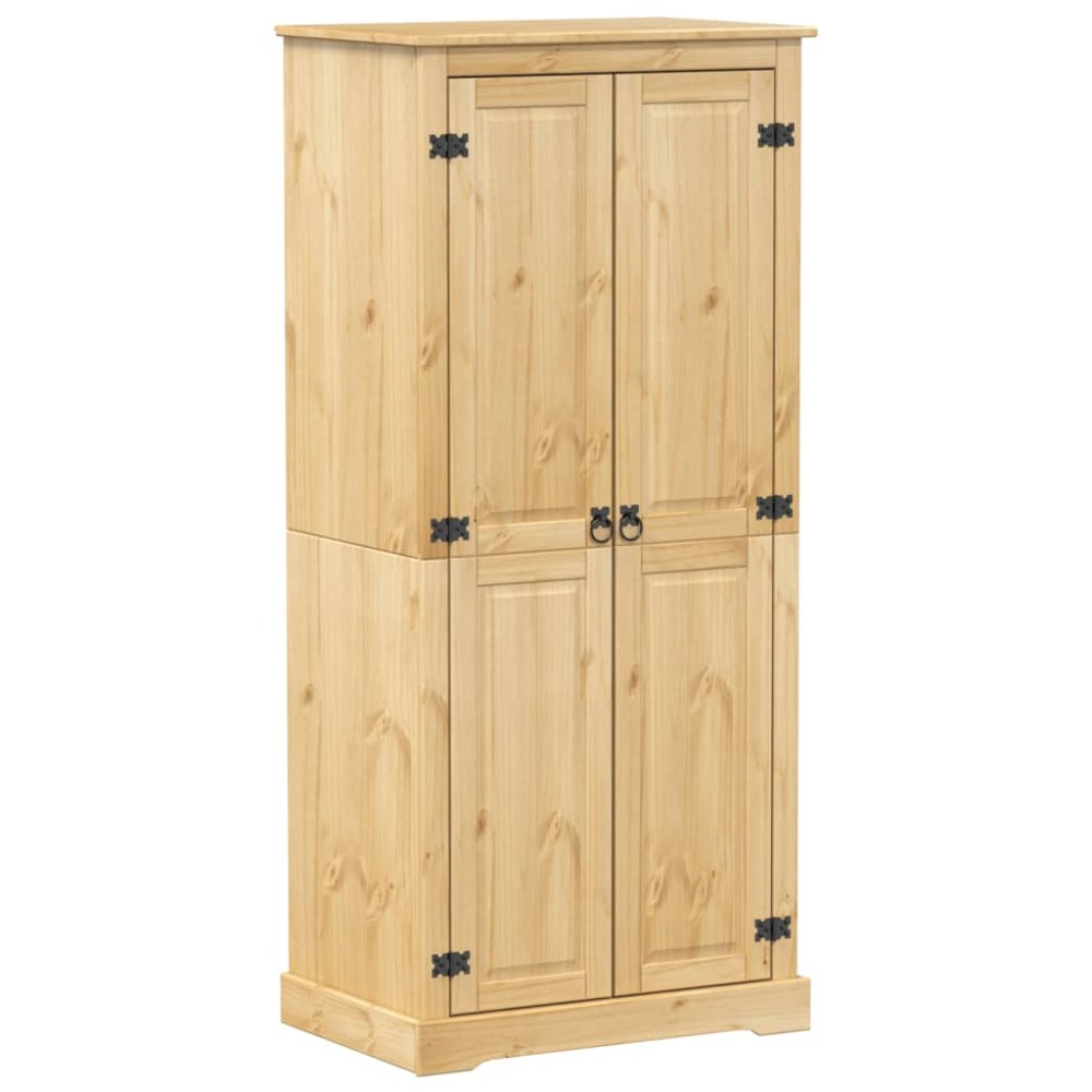 vidaXL Ντουλάπα Corona 76x50x170 εκ. από Μασίφ Ξύλο Πεύκου