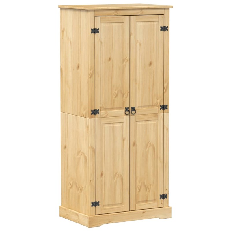 vidaXL Ντουλάπα Corona 76x50x170 εκ. από Μασίφ Ξύλο Πεύκου