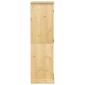 vidaXL Ντουλάπα Corona 76x50x170 εκ. από Μασίφ Ξύλο Πεύκου