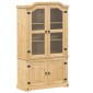 vidaXL Βιτρίνα Corona 103,5 x 42 x 180 εκ. από Μασίφ Ξύλο Πεύκου