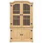 vidaXL Βιτρίνα Corona 103,5 x 42 x 180 εκ. από Μασίφ Ξύλο Πεύκου