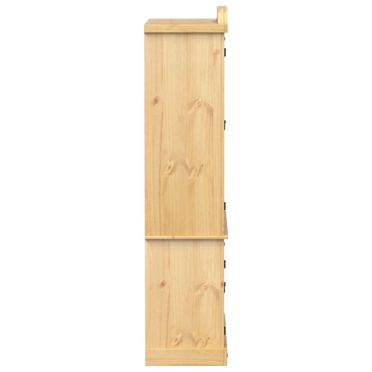 vidaXL Βιτρίνα Corona 103,5 x 42 x 180 εκ. από Μασίφ Ξύλο Πεύκου