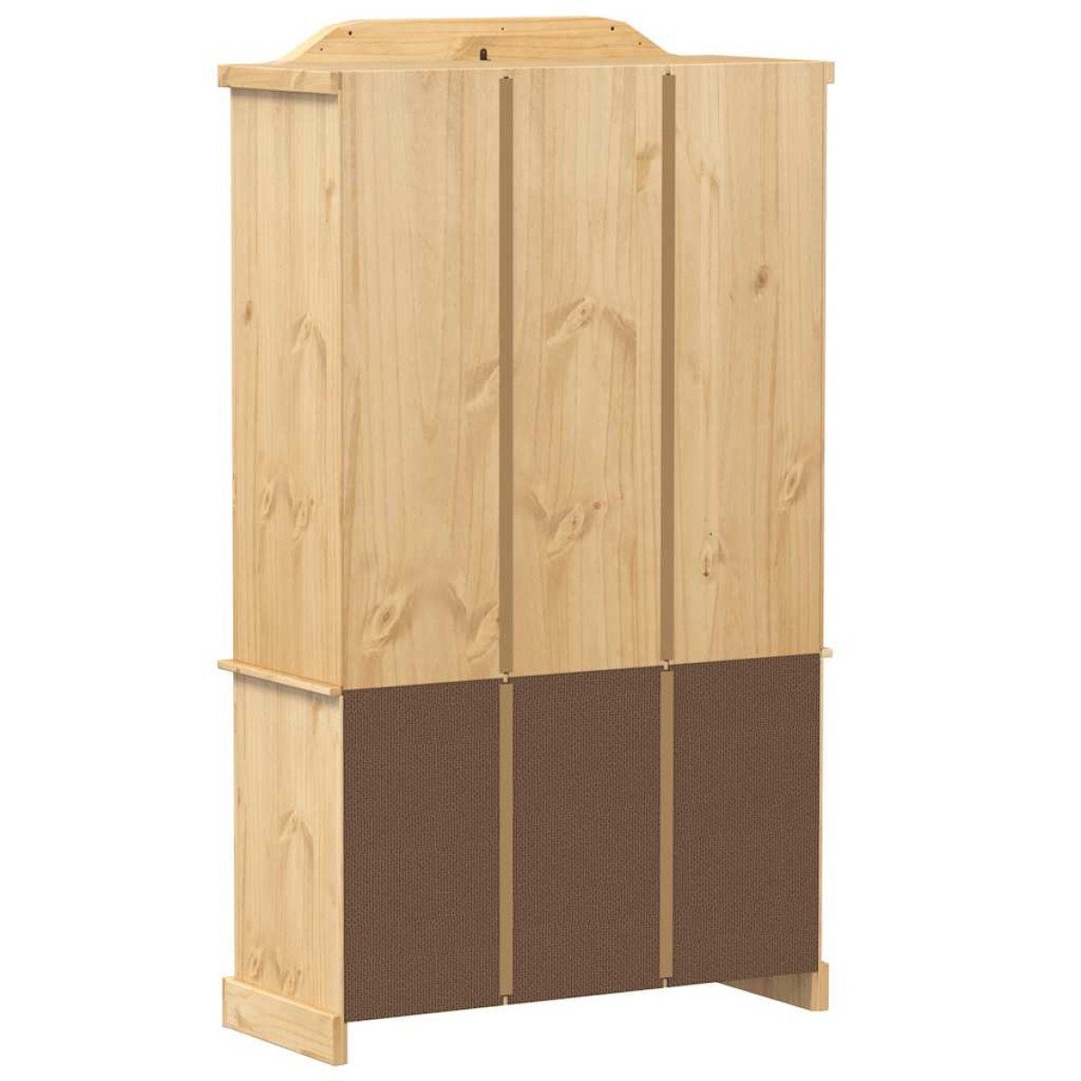 vidaXL Βιτρίνα Corona 103,5 x 42 x 180 εκ. από Μασίφ Ξύλο Πεύκου