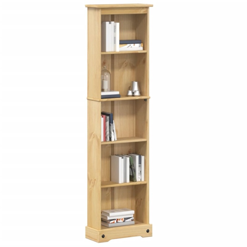 vidaXL Βιβλιοθήκη Corona 46x20x170 εκ. από Μασίφ Ξύλο Πεύκου