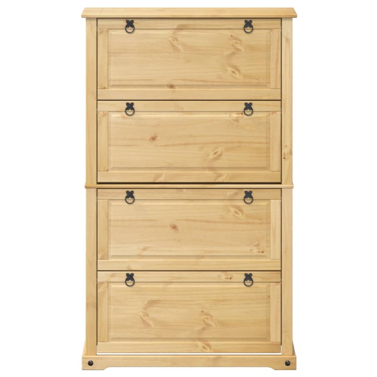 vidaXL Παπουτσοθήκη Corona 99x32x163,5 εκ. από Μασίφ Ξύλο Πεύκου
