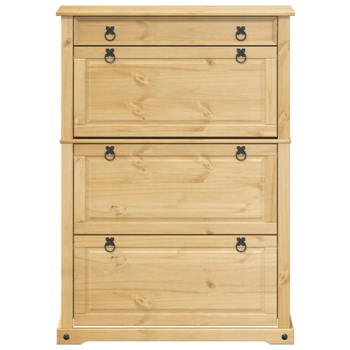 vidaXL Παπουτσοθήκη Corona 99 x 32 x 138 εκ. από Μασίφ Ξύλο Πεύκου